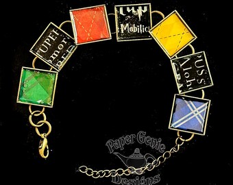 Harry Potter Inspired Bracelet - Houses and Spells