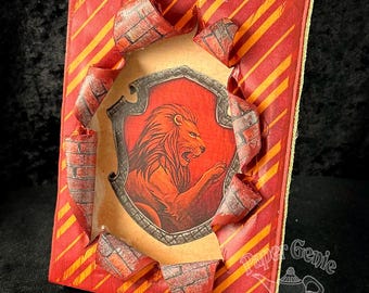 Harry Potter Inspired Busted Canvas - Brave and Loyal