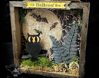 Halloween "All Hallows' Eve"  Shadowbox - FREE SHIPPING