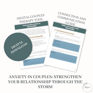 Anxiety in Relationships Worksheet | Couples Communication & Connection | Mental Health Printable