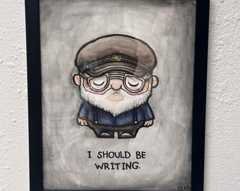 Super Emo G.AwAw Mawty Original Art 8x10 FRAMED free US shipping