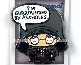 Super Emo Dark Helmy Enamel Pin