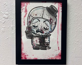 Arty Original Art 5x7 FRAMED free US shipping