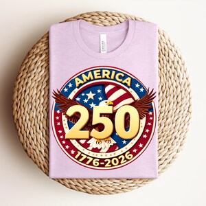 USA 250 Years Of Freedom Shirt, America 250 Patriotic Shirt Fourth Of July 1776 2026 Shirt, Independence Day Vintage USA Tee image 4