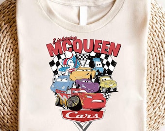 Lightning McQueen Racing Shirt, Cars Team Tee, Racing Car Cartoon Shirt, Kids Cars Graphic Tee