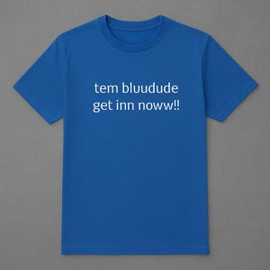 tem bluudude roblox shirt – matching gamer t-shirt for c00lkid fans – funny blue aesthetic tee for kids & teens