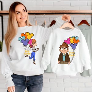 Zijn Carl Her Ellie-shirts, Carl en Ellie-shirts, shirt Up Couple, Disney-shirt paar cadeau, Disney huwelijksreis-T-shirt, hem en haar, mijnheer en mevrouw