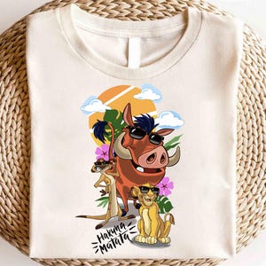 Retro 90s Disney Lion King Simba And Timon Comfort Colors Shirt, Vintage Lion King Shirt, Hakuna Matata Retro Shirt, Disney Family Shirts