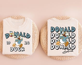 Camiseta de Donald Duck, camiseta vintage de pato de dibujos animados, camiseta retro de personajes de Disney, camiseta clásica con estampado de pato, camiseta de Disneyland, camiseta de vacaciones de Disney.