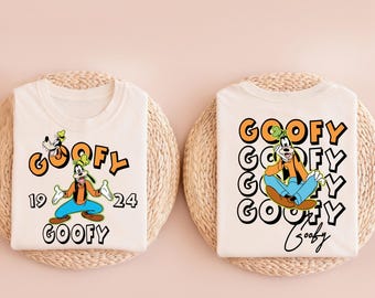Camiseta de Goofy de Disney, diseño clásico de la película "A Goofy", camiseta de perro de Disney para niños y adultos, viaje familiar a Magic Kingdom, recuerdo de Disneyland.
