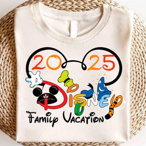 Disney Familien Urlaub 2025 Shirt, Disneyland 2025 Sweatshirt, Disneyworld Familien Reise T-Shirt, Mickey Mouse 2025 Shirt, Disney 2025 T-Shirt