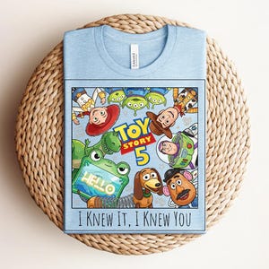 Vintage I Knew It I Knew You Shirt, TS and Toy Story 5 Friendship Shirt, Woody Buzz Lightyear Tee, Disneyland Toy Story Family Matching Tees Bild 3
