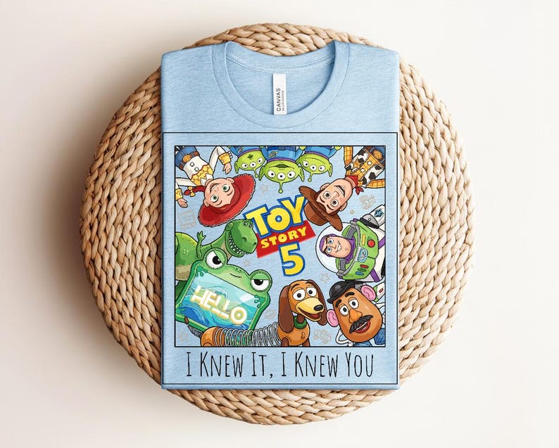 Vintage I Knew It I Knew You Shirt, TS and Toy Story 5 Friendship Shirt, Woody Buzz Lightyear Tee, Disneyland Toy Story Family Matching Tees Bild 3