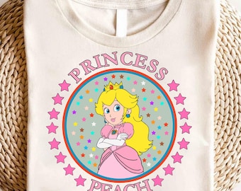 Retro Princess Peach Shirt,Princess Peach Mario Shirt Feeling Peachy Shirt,Super Mario Birthday Shirt,Birthday Gift For Her