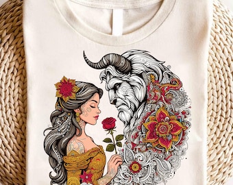 Beauty and The Beast Shirt, Disney T-Shirt, Princess Belle Sweatshirt, Mrs. Potts and Chip Matching Shirt, Magic Kingdom Shirt