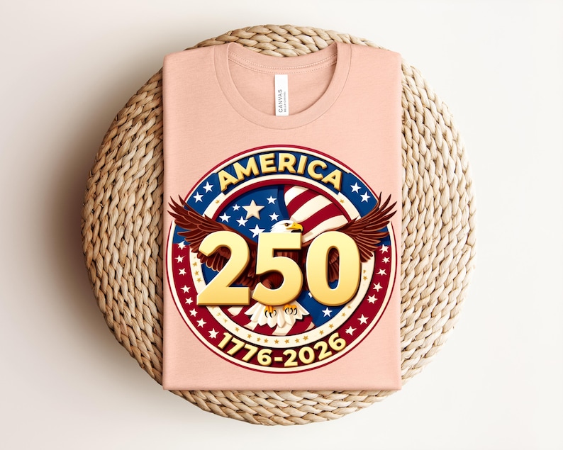 USA 250 Years Of Freedom Shirt, America 250 Patriotic Shirt Fourth Of July 1776 2026 Shirt, Independence Day Vintage USA Tee image 3