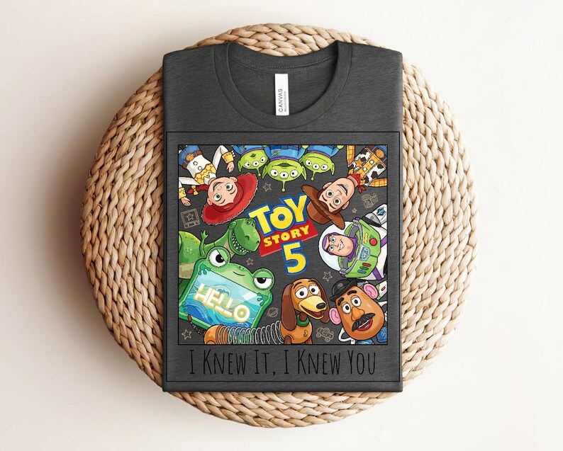 Vintage I Knew It I Knew You Shirt, TS and Toy Story 5 Friendship Shirt, Woody Buzz Lightyear Tee, Disneyland Toy Story Family Matching Tees Bild 10