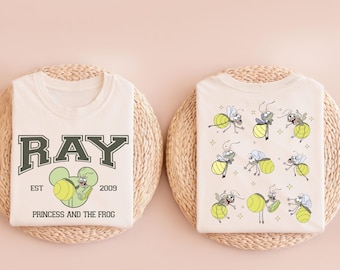 Princess and the Frog Ray T-Shirt , Belle Evangeline T-shirt, Cute Disney travel T-shirt, Princess Tiana fan gift , Princess Frog Shirt