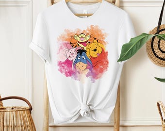 Winnie The Pooh and Friends Shirt,Watercolor Winnie The Pooh Shirt , Pooh Bear Shirt, Disney Pooh T-Shirt, Disneyland Shirt,Disney Trip Gift