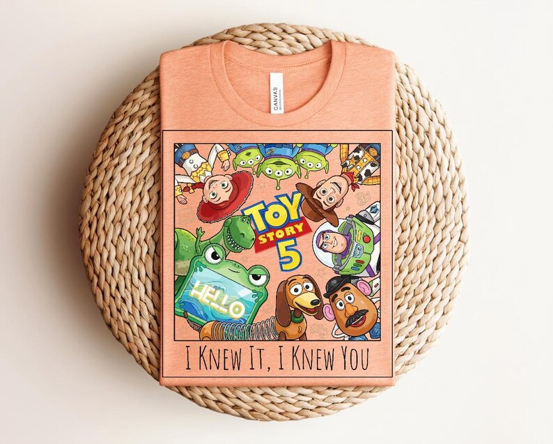 Vintage I Knew It I Knew You Shirt, TS and Toy Story 5 Friendship Shirt, Woody Buzz Lightyear Tee, Disneyland Toy Story Family Matching Tees Bild 6