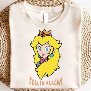 Princess Peach Mario Shirt, It’s Peach Time T-Shirt, Super Mario Sweatshirt, Princess Peach And Friends Shirt,Birthday Girl Shirt,Peach Gift