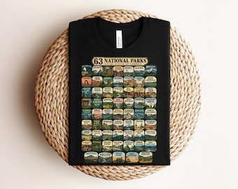 Comfort Colors®Vintage National Park Shirt National Park Lovers Shirt Outdoor Lover Hiking Shirt National Park Gift for Traveler Camping Tee