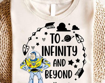 Retro Buzz Lightyear To Infinity And Beyond Shirt, Toy Story Pixar Disney Tee, Space Ranger Shirt, Disneyland Family Trip Matching