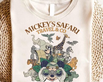 Disney Mickey & Friends Animal Kingdom Safari Mode Shirt, Walt Disney World Trip Tee, Let's Get Wild Gift Shirt, Disneyland Holiday Family