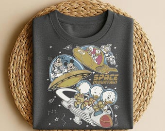 Retro Space Mountain Shirt, Magic Kingdom Vintage Space Mountain T-shirt, Mickey Mouse And Friends Tee, Disney Outfit, Disney Family Trip