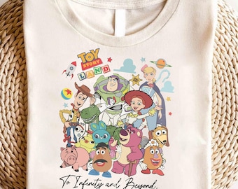 Retro To Infinity And Beyond Shirt, Toy Story Buzz Lightyear and Woody T-Shirt, Buzz and Woody Adventure Trip Tee, Family Vacation Shirt