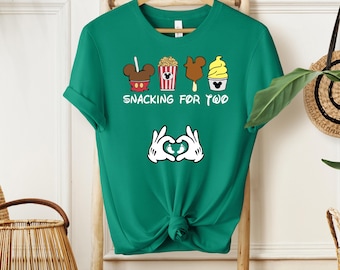 Disney Vacation Shirt, Snacking For Two Pregnancy Announcement Shirt, Disney Shirts For Women, Funny Mom to be T-shirt
