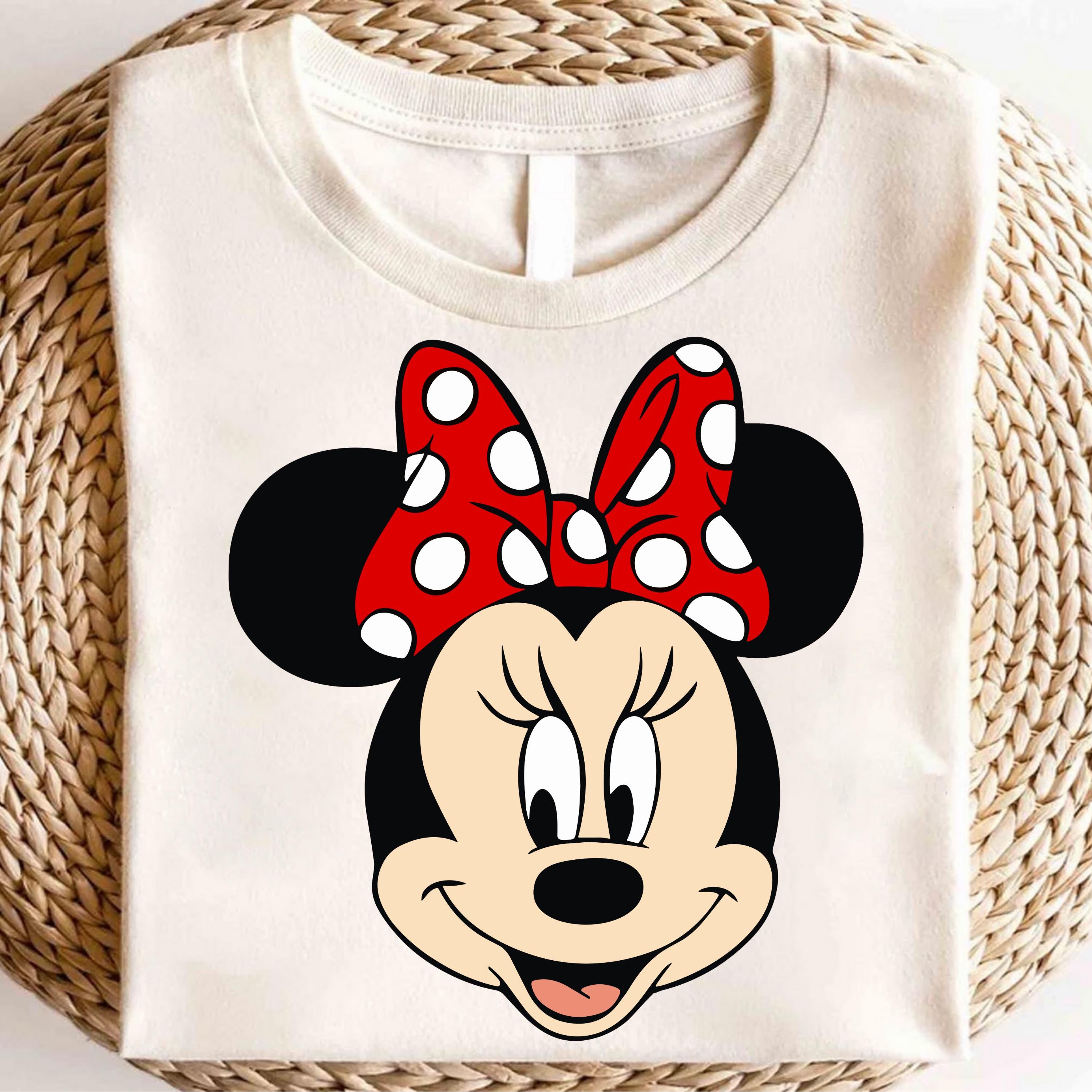 T-shirt Minnie Mouse, chemise Minnie Disney, chemise à carreaux Minnie, chemises cadeaux Disney, chemises Disney pour enfants, chemise Minnie