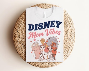 Camiseta retro de mamá Disney Comfort Colors®: Duquesa, Perdita, Sra. Potts, Helen Parr, Sra. Jumbo, camiseta para mamá Disney, mamá Disneyland