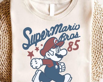 Vintage Super Mario Brothers '85 Comfort Colors Shirt, Mario Video Game Sweatshirt, The Super Mario Bros Shirt, Retro Super Mario Shirt