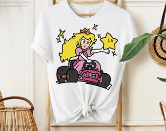 Princess Peach Mario Shirt, It’s Peach Time T-Shirt, Super Mario Sweatshirt, Princess Peach And Friends Shirt, Birthday Girl Sweatshirt