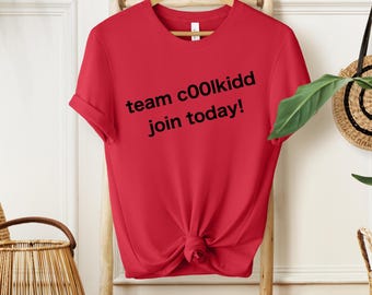 Team c00lkidd Join Today, Roblox, Hacker, Forsaken, Gamer Apparel, Gaming T-Shirt for Gamers, Unisex ADULT Tee