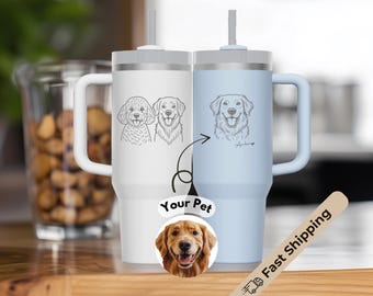 Custom Stanley for Pet Parent, Custom Dog Cup, Engraved Stanley Tumbler, Personalized Stanley Cup, Gift for Dog Owner, Dog Mom Dad Gift