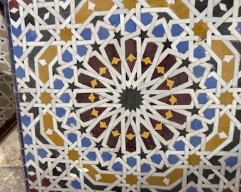 Luxury Moroccan Zellige Tiles Handmade Fes Artisan Mosaic Tile Wall Bathroom Kitchen High End Decor