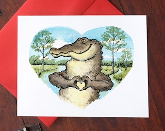 Heart-U Gator Card