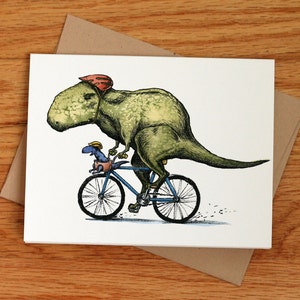 Carte papa/maman T Rex