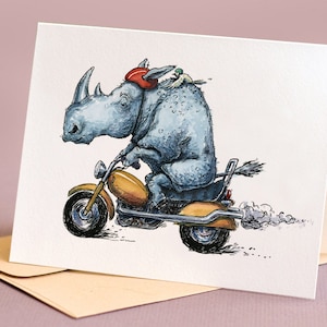 Cartão Rhino Motociclista