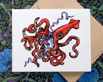 Special listing for bhughe2: Birthday Squid, 30 cards