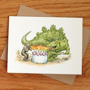 Cartão Sasquatch e B-dayzilla