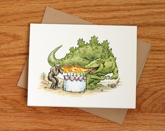 Sasquatch and B-dayzilla Card