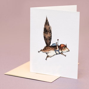 Skydiver Squirrel Card image 2