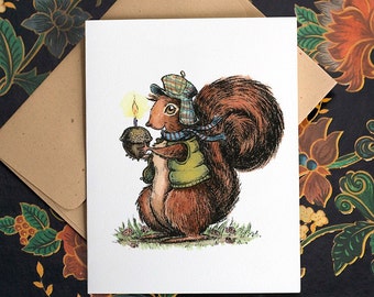 Birthday Squirrel Card