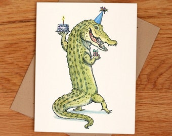 Birthday Gator Card
