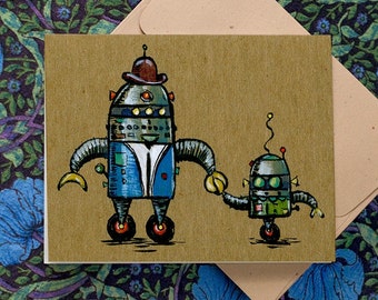 Robot Dad Card