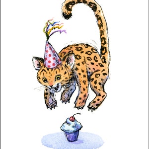 Birthday Jaguar Card image 3