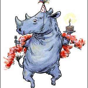 Party Rhino Card image 2